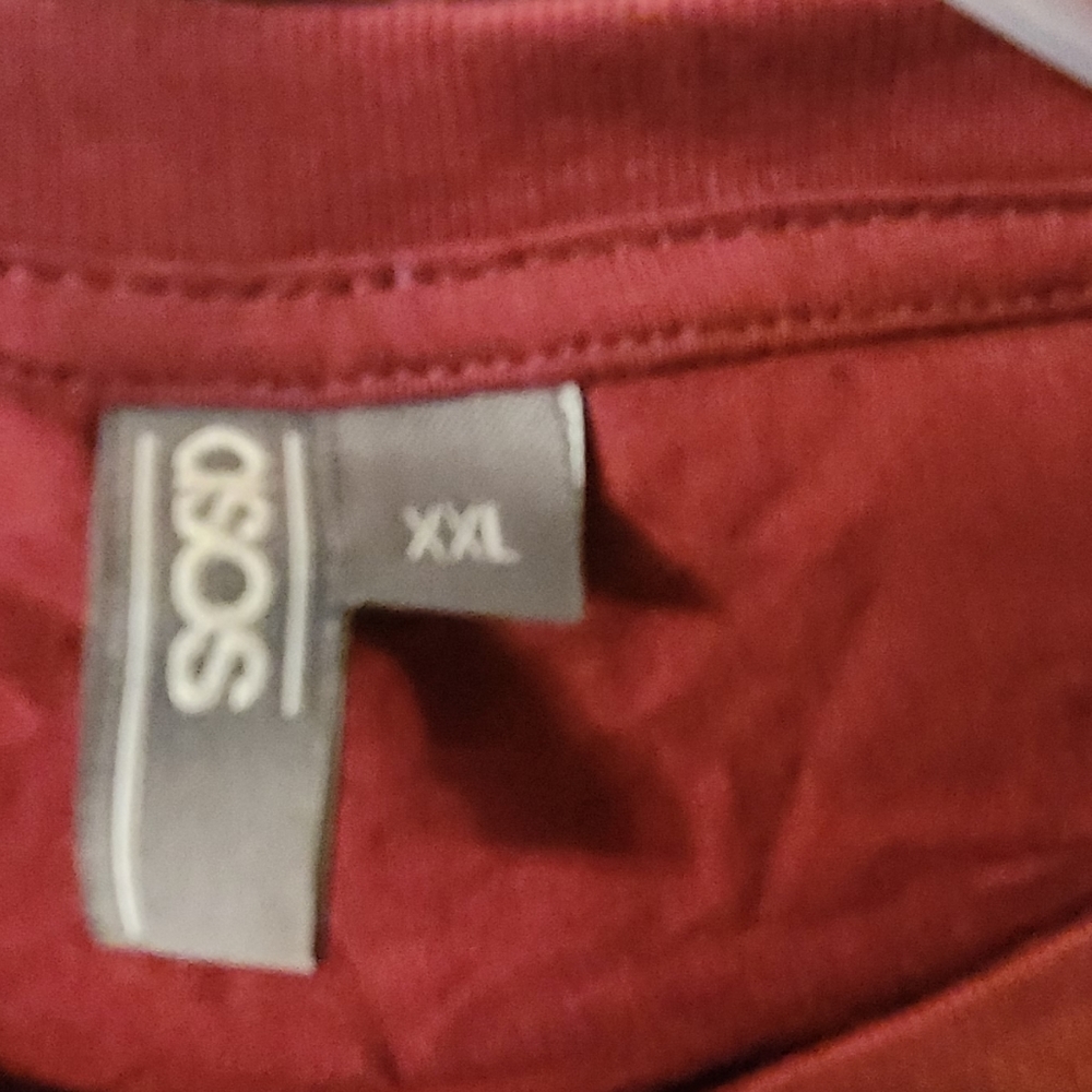 Not so basic Burgundy Asos tee - Picture 2 of 4